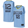 Punc M.Grizzlies #12 Ja Morant Light Blue Fast Break Replica Player Stitched Jerseys- Statement Edition