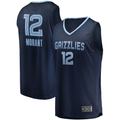 Punc M.Grizzlies #12 Ja Morant Navy Big & Tall Fast Break Player Stitched Jerseys- Icon Edition