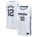 Punc M.Grizzlies #12 Ja Morant White 2025-2026 City Edition Fast Break Stitched Jerseys