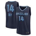Punc M.Grizzlies #14 Zach Edey Navy Draft Fast Break Player Stitched Jerseys- Icon Edition