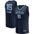 Punc M.Grizzlies #15 Brandon Clarke Navy Fast Break Replica Stitched Jerseys- Icon Edition