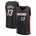Punc M.Heat #13 Bam Adebayo Black Fast Break Replica Jerseys - Icon Edition