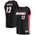 Punc M.Heat #13 Bam Adebayo Black Fast Break Replica Player Jerseys - Icon Edition