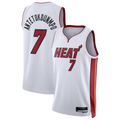 Punc M.Heat #7 Giannis Antetokounmpo White Swingman Jerseys - Association Edition