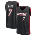 Punc M.Heat #7 Kel'el Ware Black Fast Break Replica Player Jerseys - Icon Edition