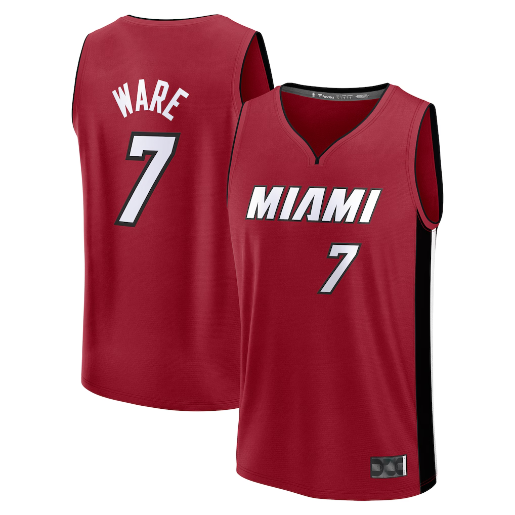 Punc M.Heat #7 Kel'el Ware Red Fast Break Player Jerseys - Statement Edition