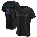 Punc M.Marlins #37 Anthony Bender Player Black Home Limited Elite Stitched Jerseys