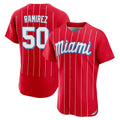 Punc M.Marlins #50 Agustin Ramirez Player Red City Connect Home Limited Elite Stitched Jerseys