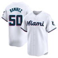 Punc M.Marlins #50 Agustin Ramirez Player White  Home Limited Stitched Jerseys