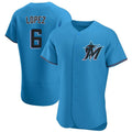 Punc M.Marlins #6 Otto Lopez Player Blue Home Limited Elite Stitched Jerseys