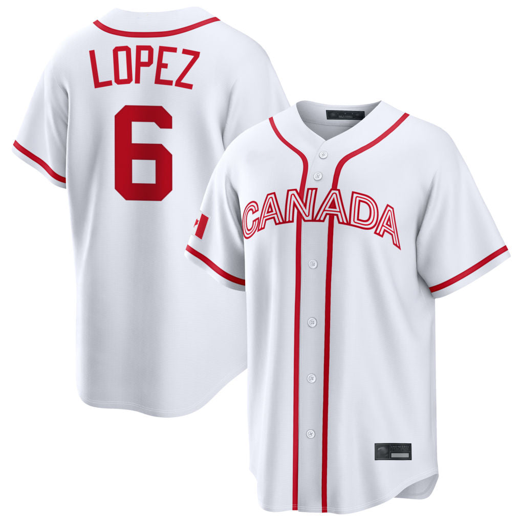 Punc M.Marlins #6 Otto Lopez Player White 2026 World Classic Home Pick-A-Player Stitched Jerseys