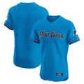 Punc M.Marlins Blank Player Blue Home Limited Elite Stitched Jerseys