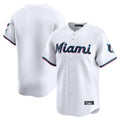 Punc M.Marlins Blank Player White Home Limited Stitched Jerseys