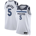 Punc M.Timberwolves #5 Anthony Edwards White Swingman Stitched Jerseys - Association Edition