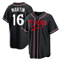 Punc M.Twins #16 Austin Martin Player Black Fashion Out Home Limited Stitched Jerseys