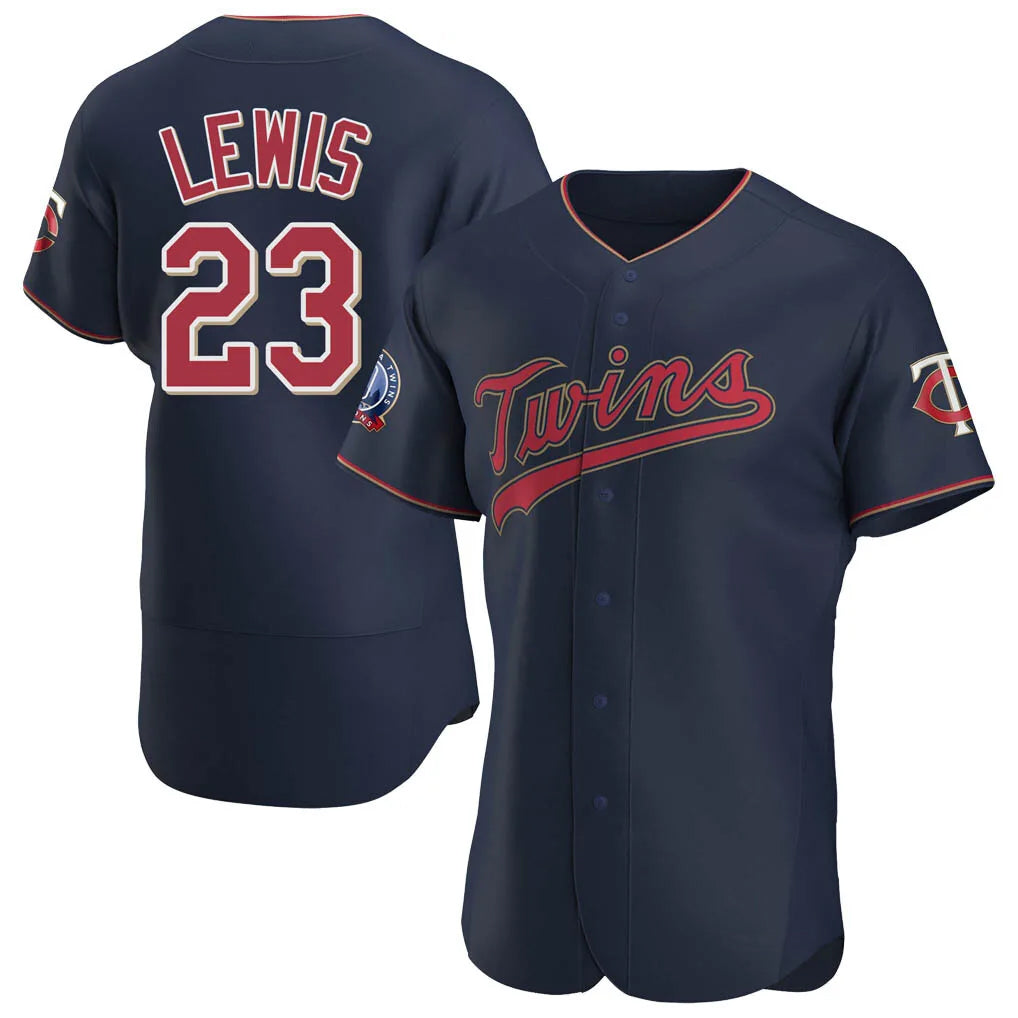 Punc M.Twins #23 Royce Lewis Player Navy 60th Home Limited Elite Stitched Jerseys