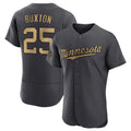 Punc M.Twins #25 Byron Buxton Player Charcoal All-Star Limited Elite Home Stitched Jerseys