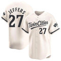 Punc M.Twins #27 Ryan Jeffers Player Cream Home Limited Stitched Jerseys