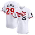 Punc M.Twins #29 Rod Carew Player White Home Limited Elite Stitched Jerseys