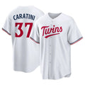 Punc M.Twins #37 Victor Caratini Player White Home Game Stitched Jerseys