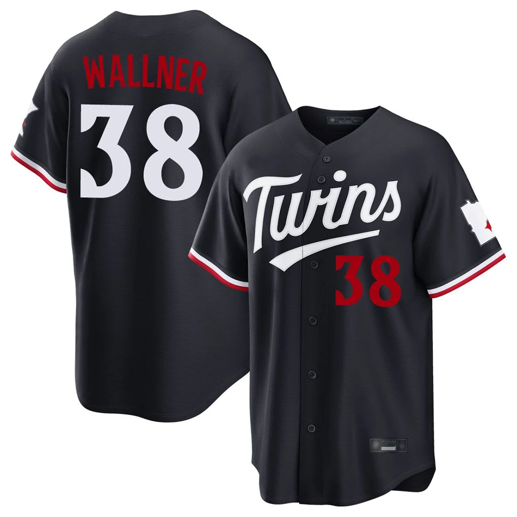 Punc M.Twins #38 Matt Wallner Player Navy Home Game Stitched Jerseys