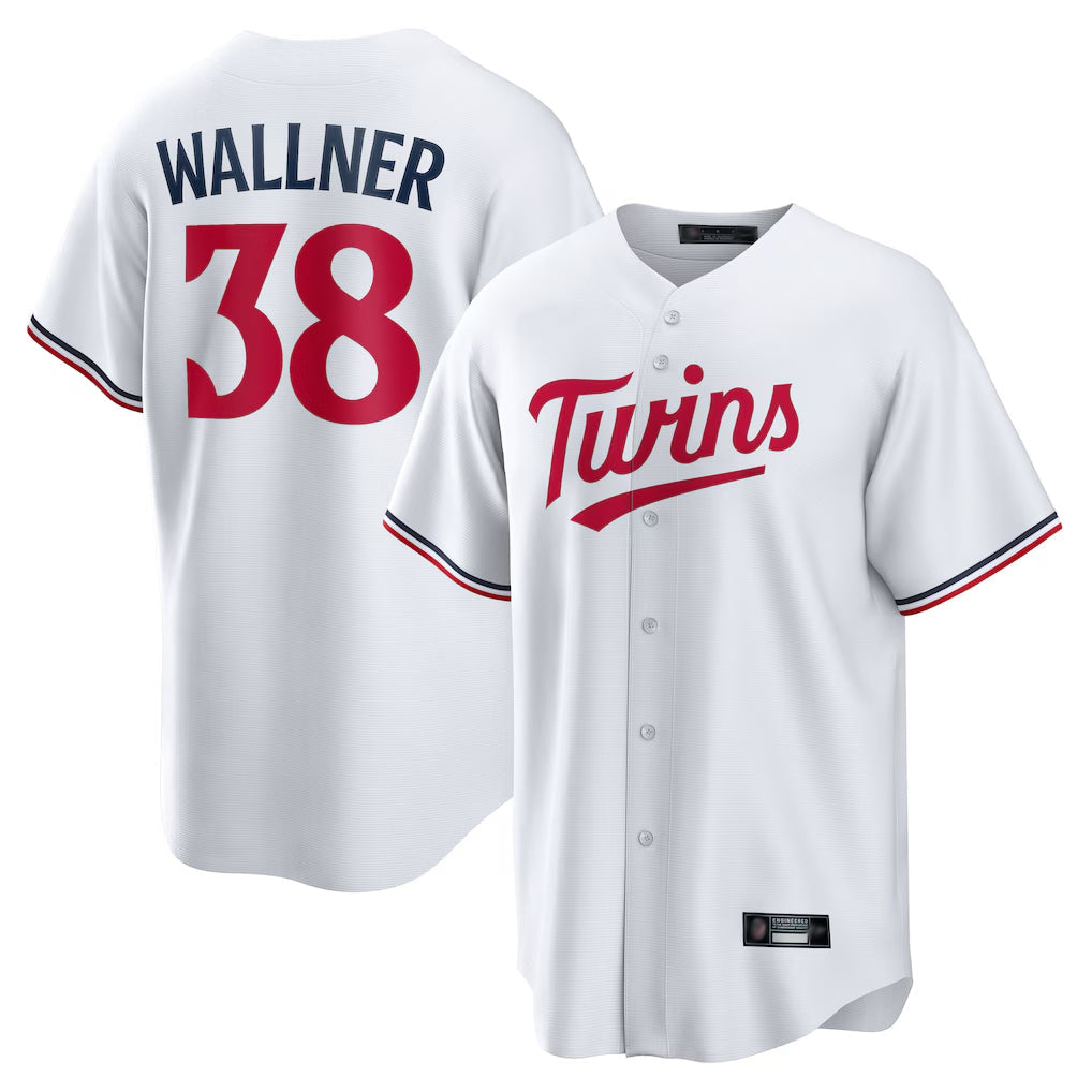 Punc M.Twins #38 Matt Wallner Player White Home Game Stitched Jerseys