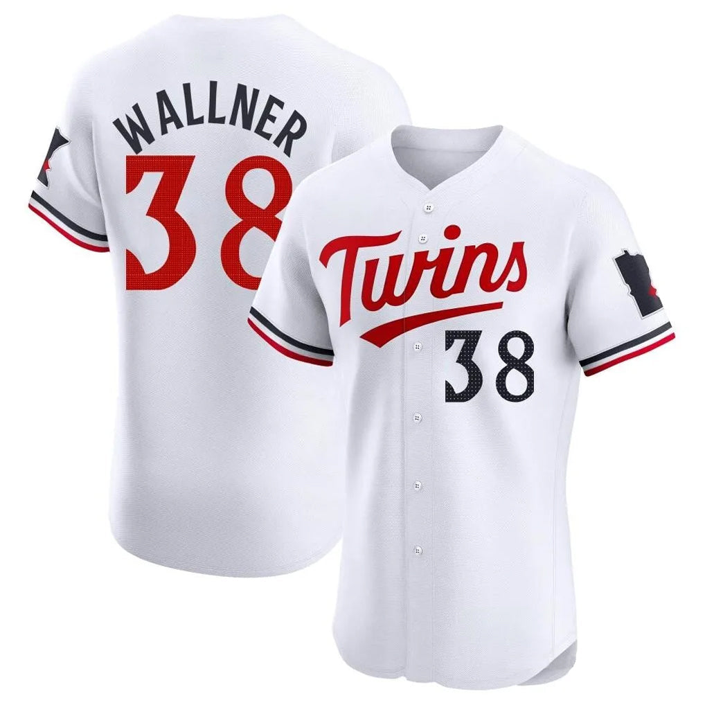 Punc M.Twins #38 Matt Wallner Player White Home Limited Elite Stitched Jerseys