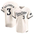 Punc M.Twins #3 Harmon Killebrew Player Cream Home Limited Stitched Jerseys