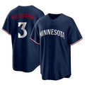 Punc M.Twins #3 Harmon Killebrew Player Navy Replica Alternate Home Stitched Jerseys