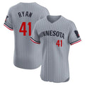 Punc M.Twins #41 Joe Ryan Player Gray Home Limited Elite Stitched Jerseys