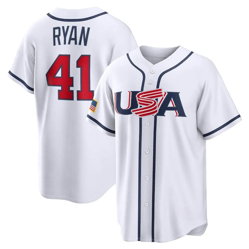 Punc M.Twins #41 Joe Ryan Player White USA 2026 World Classic Limited Home Stitched Jerseys
