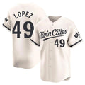 Punc M.Twins #49 Pablo Lopez Player Cream Home Limited Stitched Jerseys