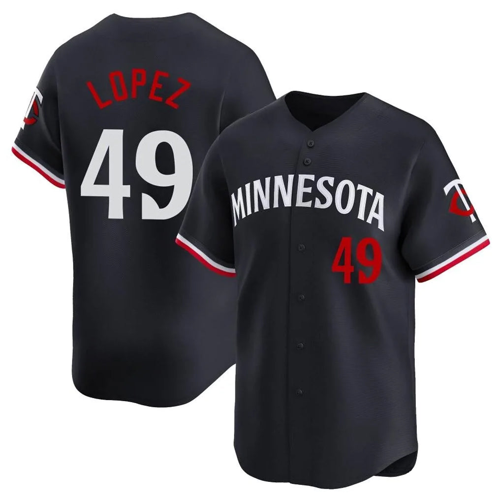 Punc M.Twins #49 Pablo Lopez Player Navy Home Limited Stitched Jerseys