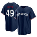 Punc M.Twins #49 Pablo Lopez Player Navy Replica Alternate Home Stitched Jerseys