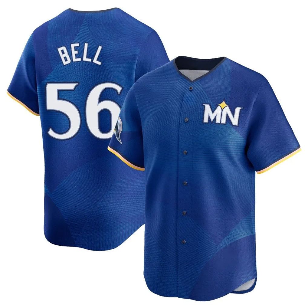 Punc M.Twins #56 Josh Bell Player Royal City Connect Limited Home Stitched Jerseys