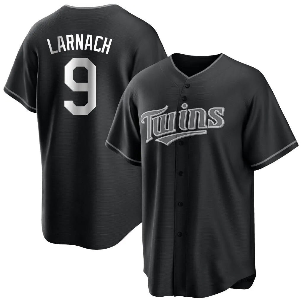 Punc M.Twins #9 Trevor Larnach Player Black Home Game Stitched Jerseys