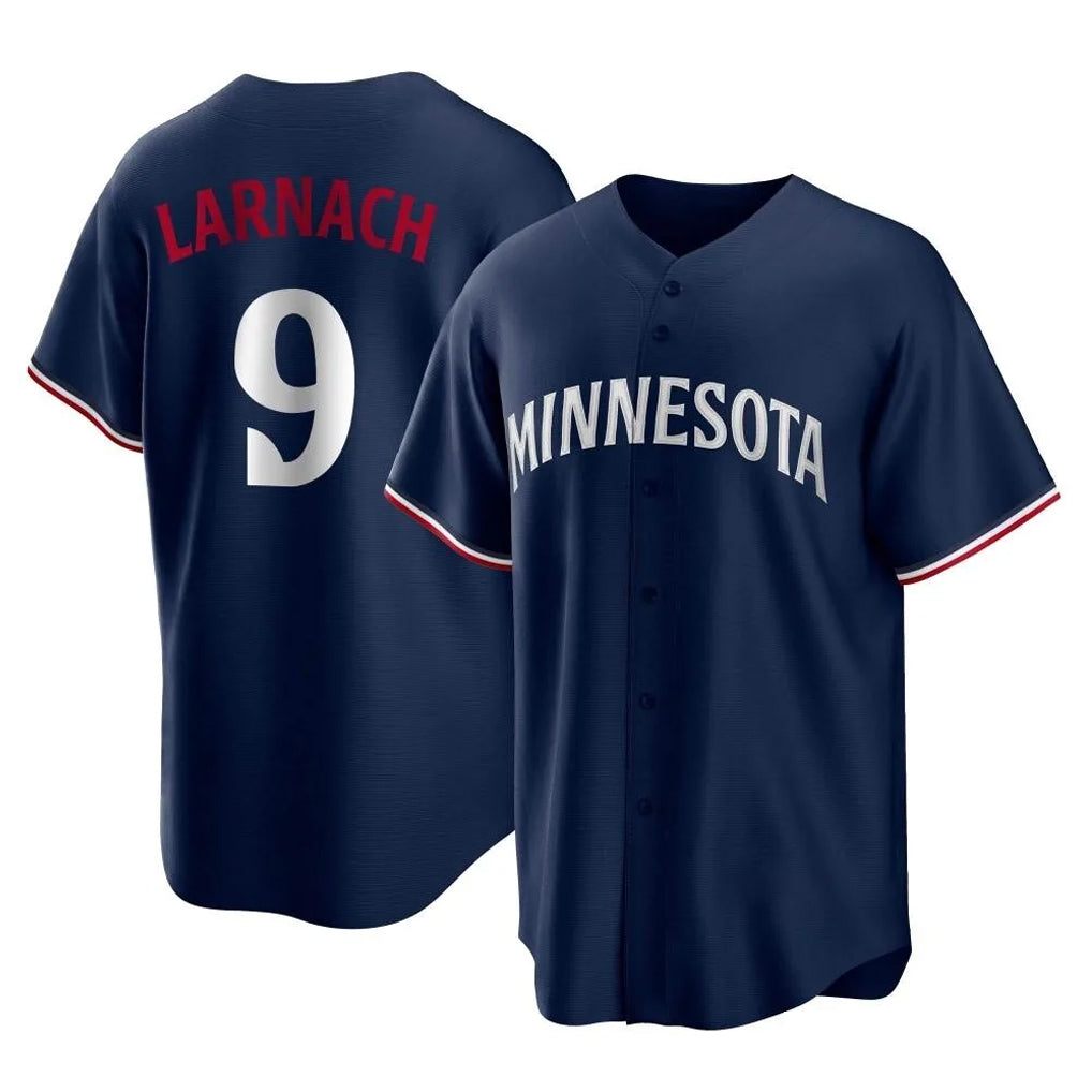 Punc M.Twins #9 Trevor Larnach Player Navy Replica Alternate Home Stitched Jerseys