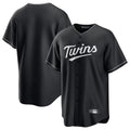 Punc Minnesota Twins Blank Player Black Home Game Stitched Jerseys