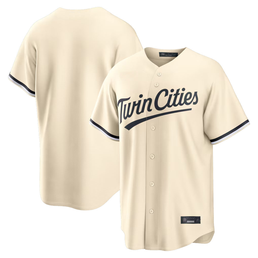 Punc Minnesota Twins Blank Player Cream Game Limited Home Stitched Jerseys