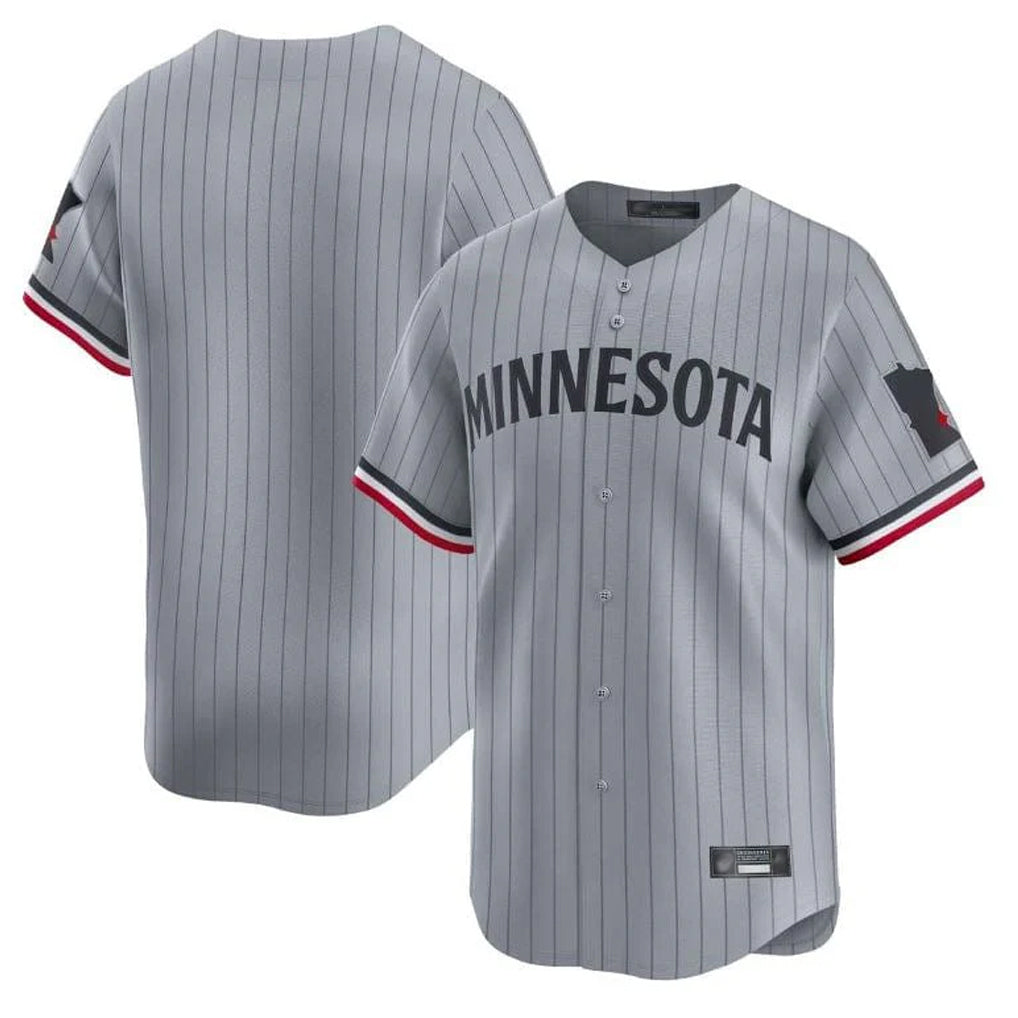 Punc Minnesota Twins Blank Player Gray Home Limited Stitched Jerseys