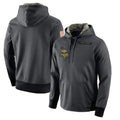 Punc MN.Vikings Gray Pullover Hoodies Home Game Blank Player Stitched Jerseys