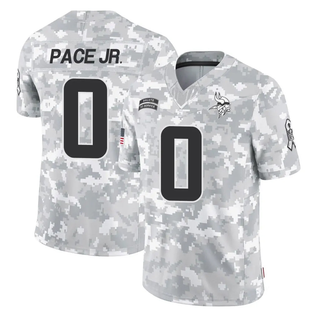 Punc MN.Vikings #0 Ivan Pace Jr. Player Arctic Camo Salute To Service Limited Game Stitched Jerseys