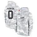 Punc MN.Vikings #0 Ivan Pace Jr. Player Arctic Camo Salute to Service Pullover Hoodies Limited Game Stitched Jerseys