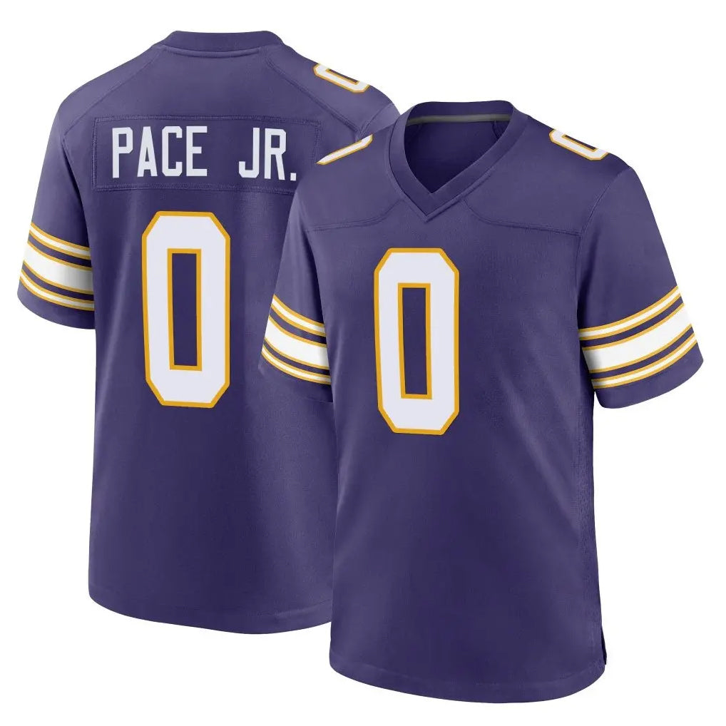 Punc MN.Vikings #0 Ivan Pace Jr. Player Purple Classic Home Game Stitched Jerseys