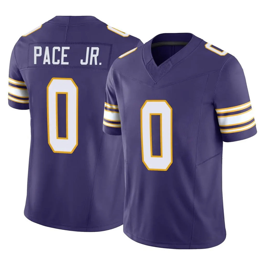 Punc MN.Vikings #0 Ivan Pace Jr. Player Purple Limited Classic Vapor F.U.S.E. Home Game Stitched Jerseys