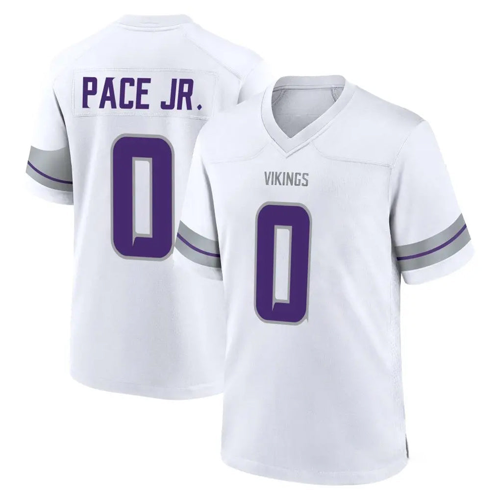 Punc MN.Vikings #0 Ivan Pace Jr. Player White Alternate Home Game Stitched Jerseys