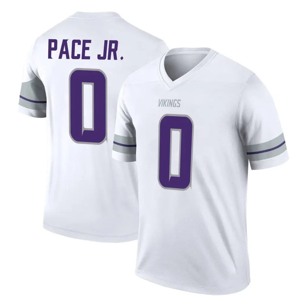 Punc MN.Vikings #0 Ivan Pace Jr. Player White Alternate Legend Home Game Stitched Jerseys