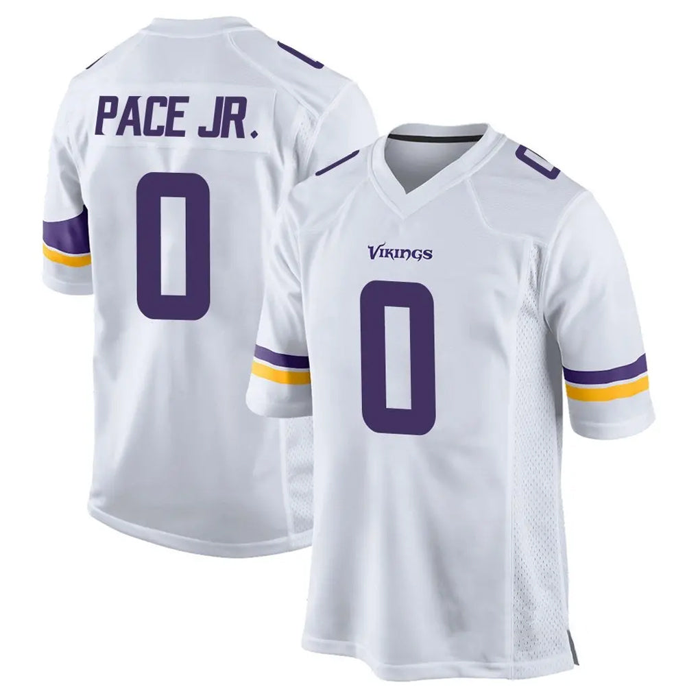 Punc MN.Vikings #0 Ivan Pace Jr. Player White Home Game Stitched Jerseys