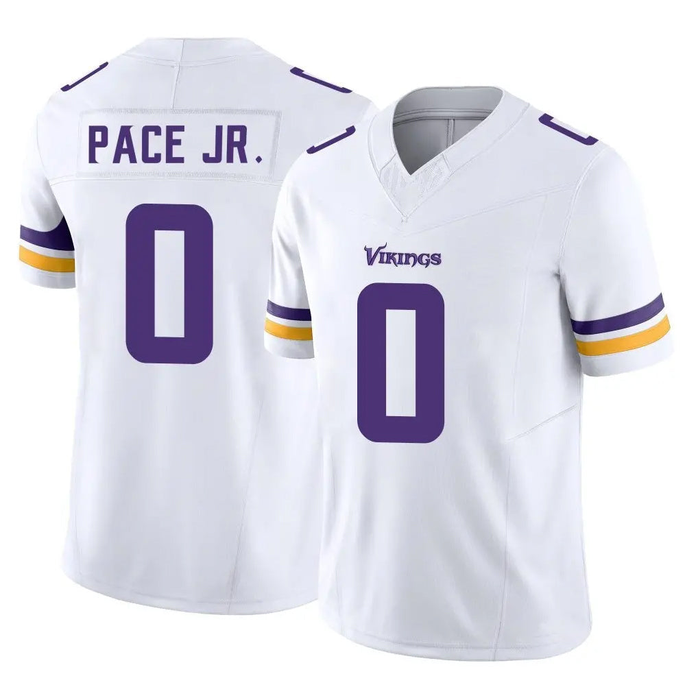 Punc MN.Vikings #0 Ivan Pace Jr. Player White Limited Vapor F.U.S.E. Home Game Stitched Jerseys