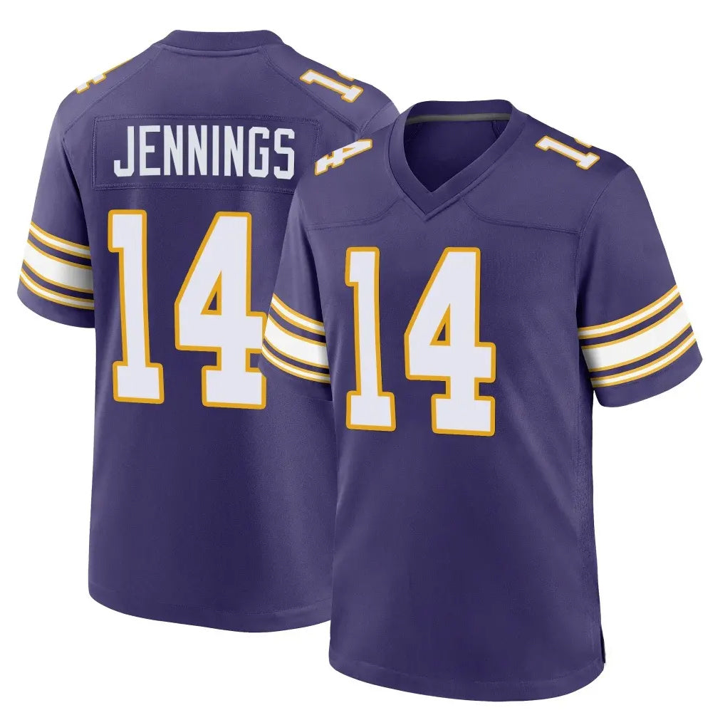 Punc MN.Vikings #14 Jauan Jennings Player Purple Classic Home Game Stitched Jerseys